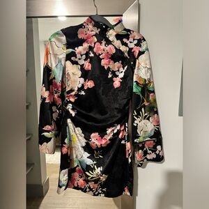 Zara Floral Print Mini Dress
